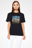 Gwar Baskılı Unisex Siyah Tişört