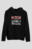 Hacker Baskılı Unisex Siyah Hoodie