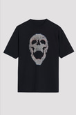 Hacker Baskılı Unisex Siyah Oversize Tişört - Tshirt