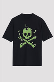Hacker Baskılı Unisex Siyah Oversize Tişört - Tshirt