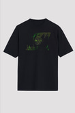 Hacker Baskılı Unisex Siyah Oversize Tişört - Tshirt