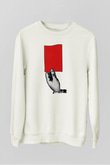 Hakem Beyaz Unisex Sweatshirt