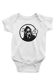 Halloween Baskılı Beyaz Unisex Bebek Body - Zıbın