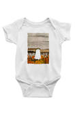 Halloween Baskılı Beyaz Unisex Bebek Body - Zıbın