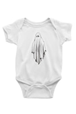 Halloween Baskılı Beyaz Unisex Bebek Body - Zıbın