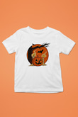 Halloween Baskılı Beyaz Unisex Beyaz Çocuk Tişört - Tshirt
