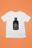 Halloween Baskılı Beyaz Unisex Beyaz Çocuk Tişört - Tshirt