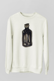 Halloween Baskılı Beyaz Unisex Sweatshirt