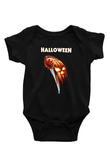 Halloween Baskılı Siyah Bebek Body - Zıbın