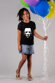 Halloween Baskılı Siyah Unisex Çocuk Tişört