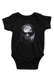 Halloween Baskılı Unisex Siyah Bebek Body - Zıbın