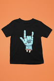 Halloween Baskılı Unisex Siyah Çocuk Tişört - Tshirt