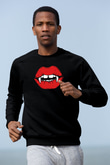 Halloween Baskılı Unisex Siyah Sweatshirt