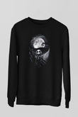Halloween Baskılı Unisex Siyah Sweatshirt