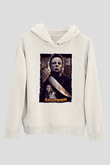 Halloween Beyaz Unisex Hoodie