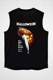 Halloween Siyah Unisex Kolsuz Tişört
