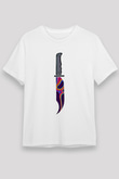 Halloween Unisex Baskılı Beyaz Tişört - Tshirt