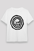 Halloween Unisex Baskılı Beyaz Tişört - Tshirt
