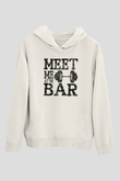 Halter Baskılı Unisex Ekru Hoodie