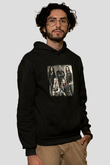 HammerFall Baskılı Unisex Siyah Hoodie