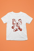 Hamster Baskılı Beyaz Unisex Çocuk Tişört