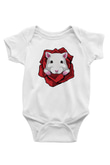 Hamster Beyaz Bebek Body - Zıbın