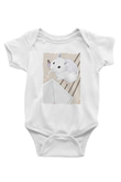 Hamster Beyaz Bebek Body - Zıbın