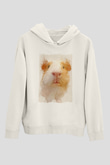 Hamster Beyaz Unisex Hoodie