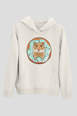 Hamster Beyaz Unisex Hoodie