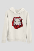 Hamster Beyaz Unisex Hoodie