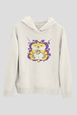 Hamster Beyaz Unisex Kapşonlu Sweatshirt