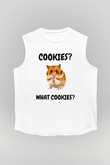 Hamster Beyaz Unisex Kolsuz Tişört