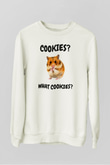 Hamster Beyaz Unisex Sweatshirt
