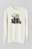Hamster Beyaz Unisex Sweatshirt