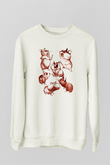 Hamster Beyaz Unisex Sweatshirt