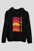 Hamster Siyah Unisex Hoodie