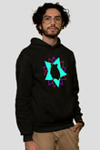 Hamster Siyah Unisex Hoodie