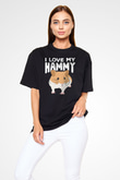 Hamster Siyah Unisex Tişört T-Shirt - TişörtFabrikası