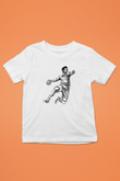 Handball Baskılı Unisex Beyaz Çocuk Tişört - Tshirt