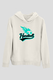 Handball Baskılı Unisex Ekru Hoodie