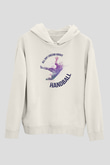 Handball Baskılı Unisex Ekru Hoodie