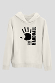 Handball Baskılı Unisex Ekru Hoodie