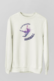 Handball Baskılı Unisex Ekru Sweatshirt