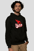 Handball Baskılı Unisex Siyah Hoodie