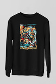 Hanna-Barbera Siyah Unisex  Sweatshirt