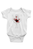 Hannibal Baskılı Beyaz Unisex Bebek Body - Zıbın