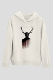 Hannibal Beyaz Unisex Hoodie