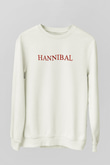 Hannibal Beyaz Unisex Sweatshirt