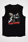 Hanoi Rocks Baskılı Unisex Siyah Kolsuz Tişört