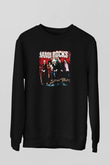 Hanoi Rocks Baskılı Unisex Siyah Sweatshirt